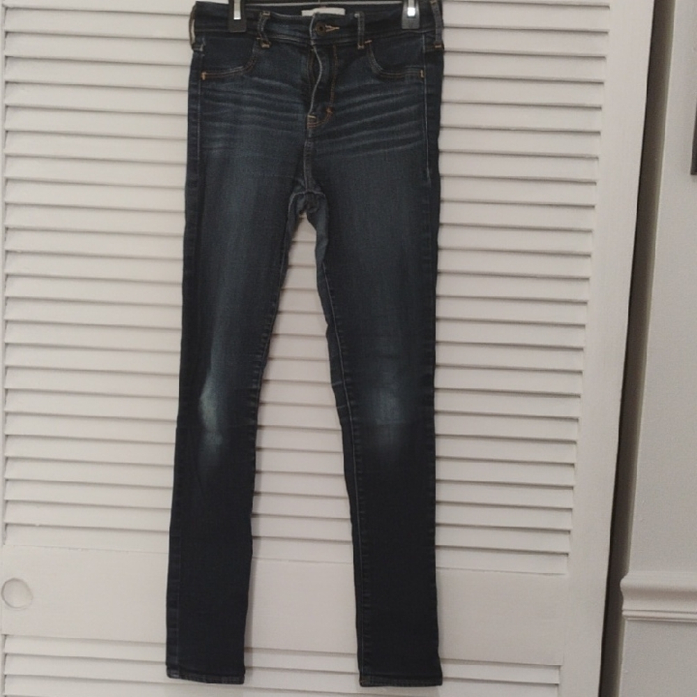 Abercrombie And Fitch Dark Blue Girls Jeans